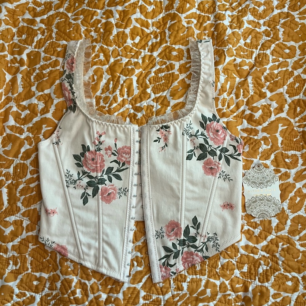 NWT altar’d state floral corset